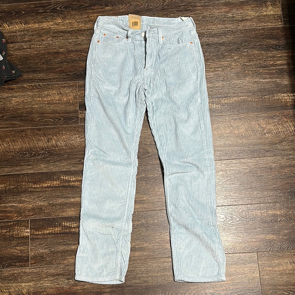 Men's Light Blue Corduroy Pants